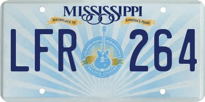 MS license plate LFR264
