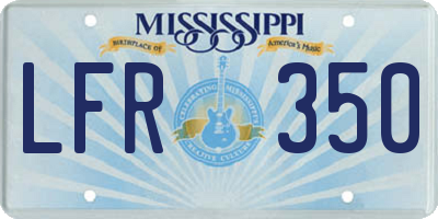 MS license plate LFR350