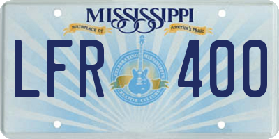 MS license plate LFR400