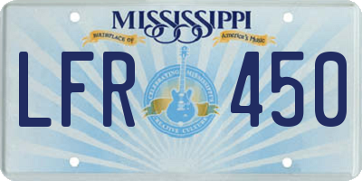 MS license plate LFR450