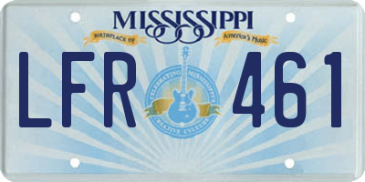 MS license plate LFR461