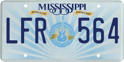 MS license plate LFR564