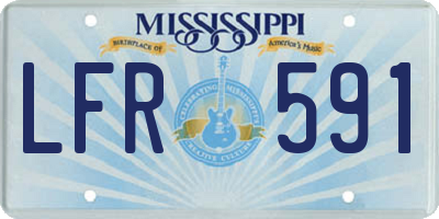 MS license plate LFR591