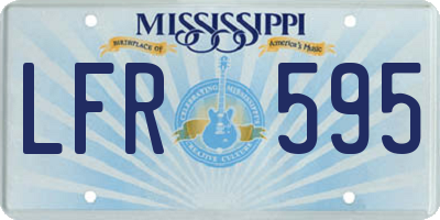 MS license plate LFR595
