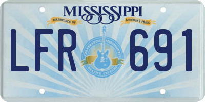 MS license plate LFR691