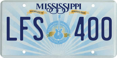 MS license plate LFS400