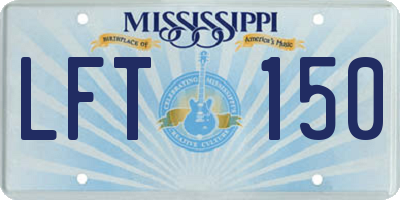 MS license plate LFT150
