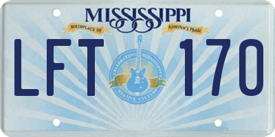 MS license plate LFT170