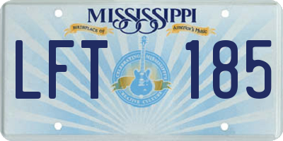 MS license plate LFT185