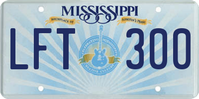 MS license plate LFT300