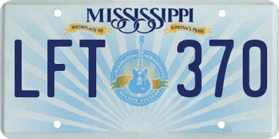 MS license plate LFT370