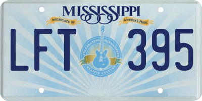 MS license plate LFT395
