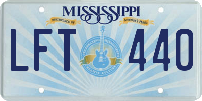 MS license plate LFT440