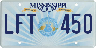 MS license plate LFT450