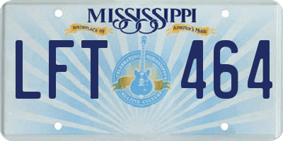 MS license plate LFT464