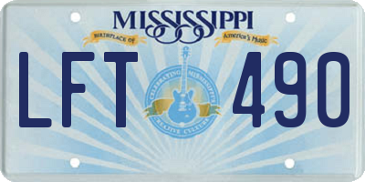MS license plate LFT490