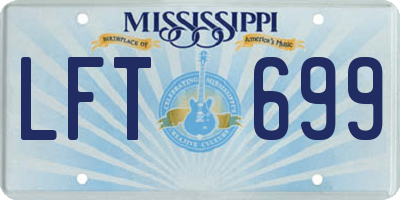 MS license plate LFT699