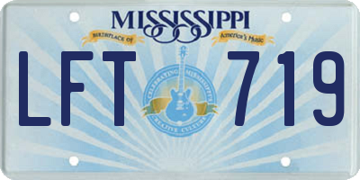 MS license plate LFT719
