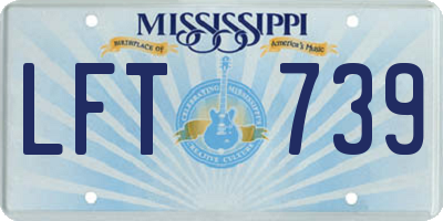 MS license plate LFT739