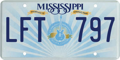 MS license plate LFT797