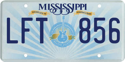 MS license plate LFT856