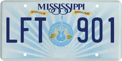 MS license plate LFT901