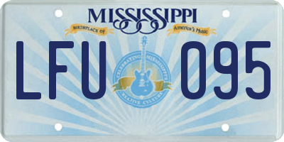 MS license plate LFU095