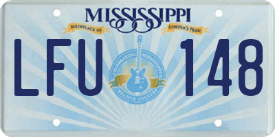 MS license plate LFU148