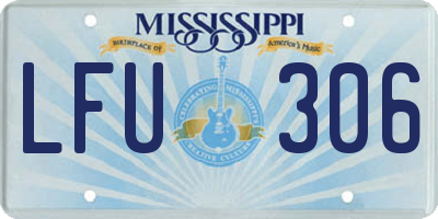 MS license plate LFU306