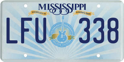 MS license plate LFU338