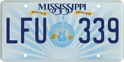 MS license plate LFU339