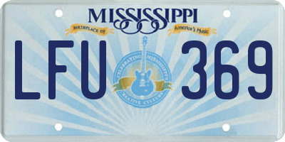 MS license plate LFU369