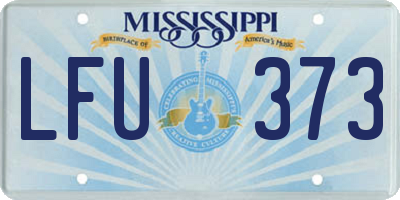 MS license plate LFU373