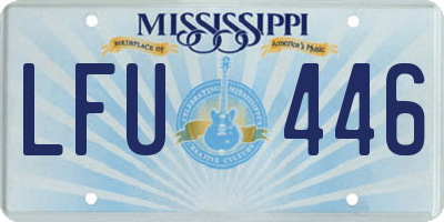 MS license plate LFU446