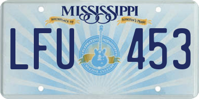 MS license plate LFU453