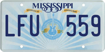 MS license plate LFU559