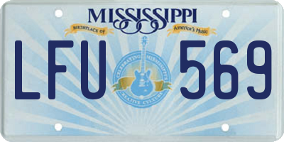 MS license plate LFU569