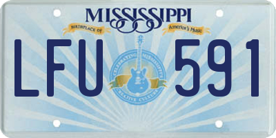 MS license plate LFU591