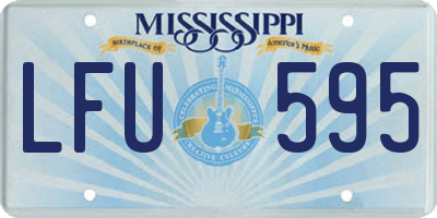 MS license plate LFU595