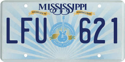 MS license plate LFU621