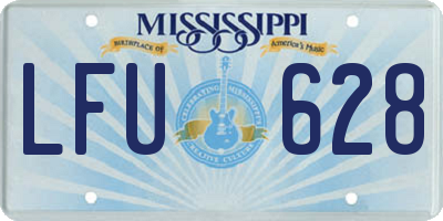 MS license plate LFU628