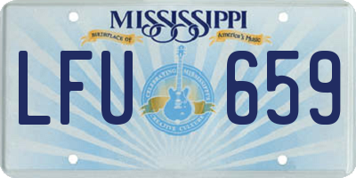 MS license plate LFU659