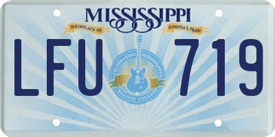MS license plate LFU719
