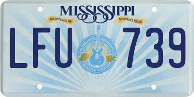 MS license plate LFU739