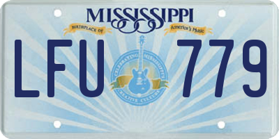MS license plate LFU779