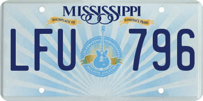 MS license plate LFU796