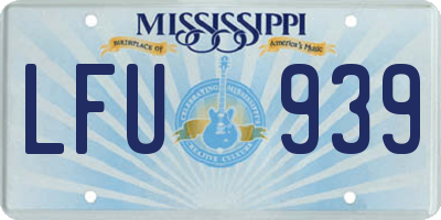 MS license plate LFU939