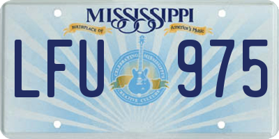 MS license plate LFU975