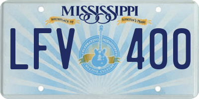MS license plate LFV400
