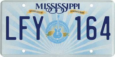 MS license plate LFY164